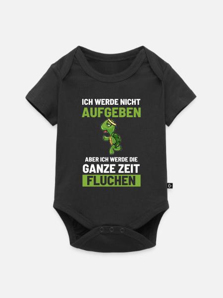 Ich werde nicht aufgeben - Baby Premium Kurzarmbody - Schwarz