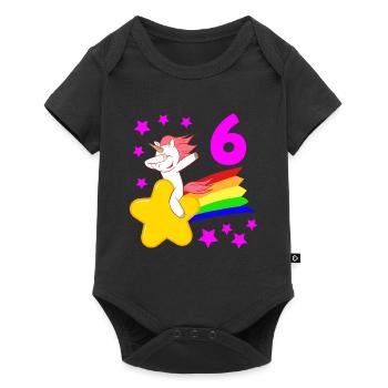 6th Birthday Girl 6 Sixth Bday Dabbendes Egg - Baby Premium short-sleeve bodysuit - black - Front