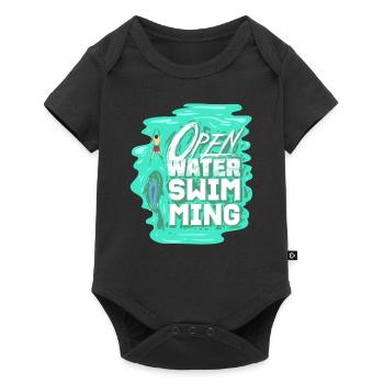 Natation en eau libre - Body à manches courtes Premium Bébé - noir - Devant