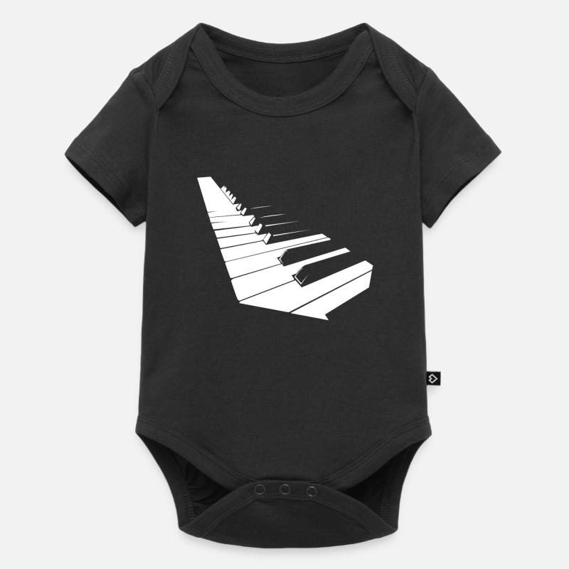 piano - Body à manches courtes Premium Bébé - noir