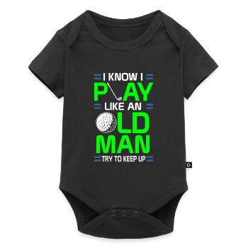 Golf Golfer Golf Course Gift Club de Golf Drôle - Body à manches courtes Premium Bébé - noir - Devant