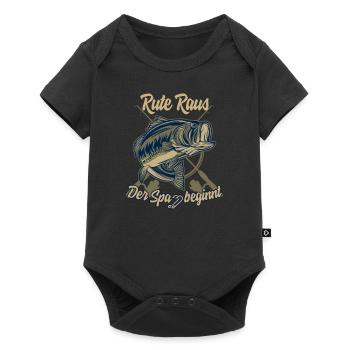 Angler T-shirts pike and carp fishing fish - Baby Premium short-sleeve bodysuit - black - Front
