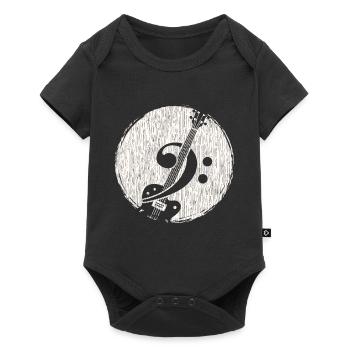 bass guitar - Baby Premium short-sleeve bodysuit - black - Front