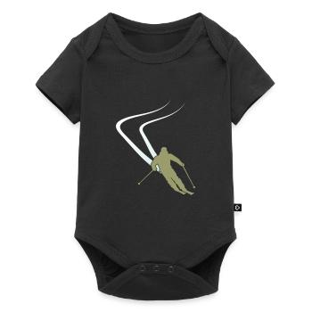 Ski Ski Driving Skiing Funny Winter Winter Sports - Baby Premium short-sleeve bodysuit - black - Front