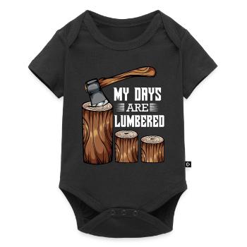 lumberjack - Baby Premium short-sleeve bodysuit - black - Front