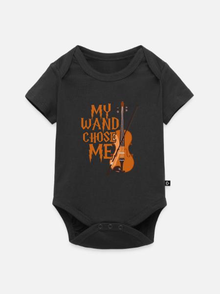 violin - Baby Premium short-sleeve bodysuit - black