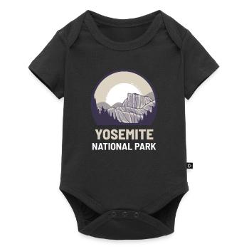 Parc national de Yosemite - Body à manches courtes Premium Bébé - noir - Devant