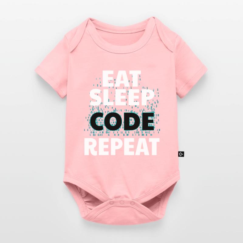 Eat Sleep Code Programmation informatique Nerd Java Body à manches courtes Premium Bébé