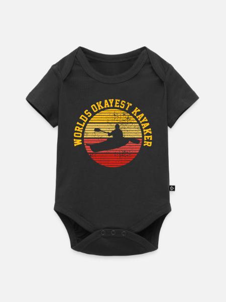 Kajakfahren - Baby Premium Kurzarmbody - Schwarz