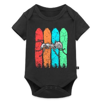 Fourmi insecte - Body à manches courtes Premium Bébé - noir - Devant