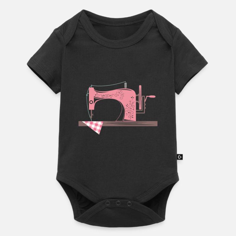 Couture et broderie à la machine - Body à manches courtes Premium Bébé - noir