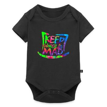 Gardez Wonderland Mad Hat & Cheshire Cat Grin - Body à manches courtes Premium Bébé - noir - Devant