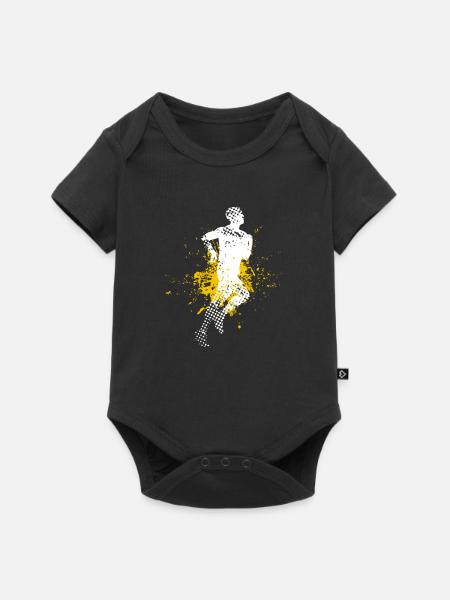 Läufer - Baby Premium Kurzarmbody - Schwarz