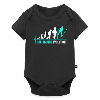 Saut à ski Evolution Naissance - Body à manches courtes Premium Bébé - noir - Devant