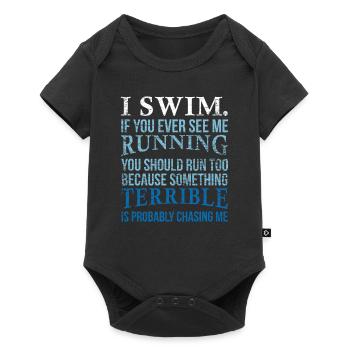 Natation - Body à manches courtes Premium Bébé - noir - Devant