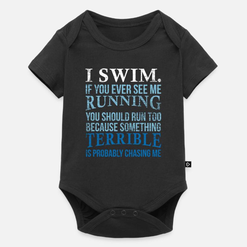 Natation - Body à manches courtes Premium Bébé - noir