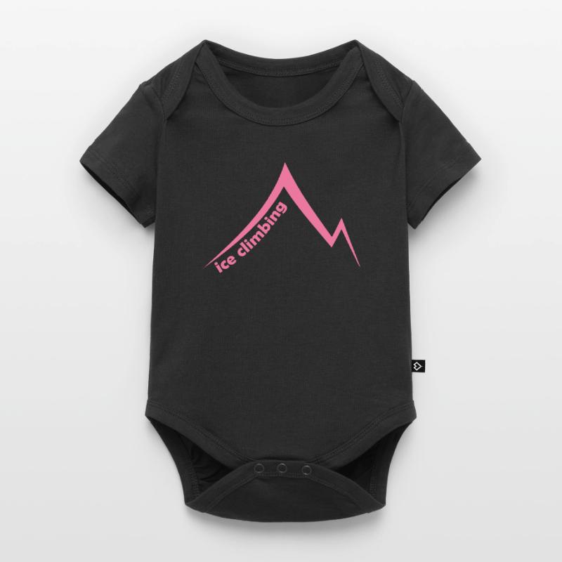 Eispickel Eisklettern Eiskletterer Eiswand Berg Baby Premium Kurzarmbody