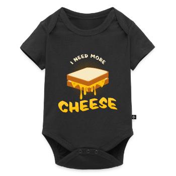 J’ai besoin de plus de fromage cadeau idée de gâteau au fromage - Body à manches courtes Premium Bébé - noir - Devant