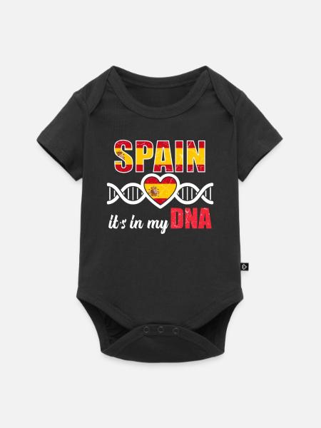 Spanien Spanier - Baby Premium Kurzarmbody - Schwarz