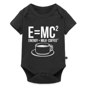 Awesome Science Design Quote Energy Milk Coffee - Baby Premium Kurzarmbody - Schwarz - Vorne