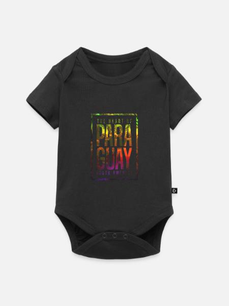 Paraguay Südamerika - Baby Premium Kurzarmbody - Schwarz