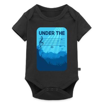 Under The C, musician joke notes classical music - Baby Premium short-sleeve bodysuit - black - Front
