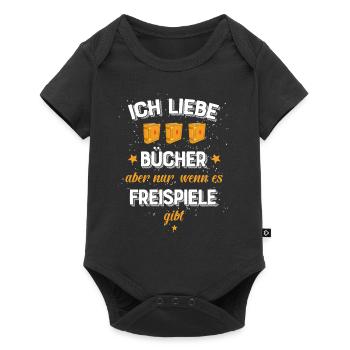 Spielo Spruch - Baby Premium Kurzarmbody - Schwarz - Vorne