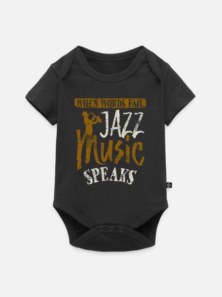 Jazz - Baby Premium Kurzarmbody - Schwarz