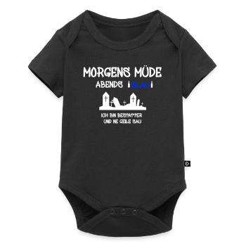 Bestatter Totengräber Leichenbestatter - Baby Premium Kurzarmbody - Schwarz - Vorne