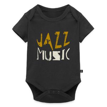 Musique jazz - Body à manches courtes Premium Bébé - noir - Devant