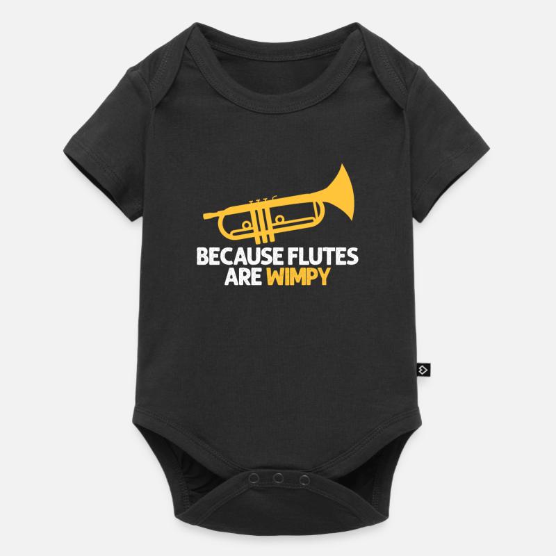 Trompete Evolution Trompeten Band Musiker Geschenk - Baby Premium Kurzarmbody - Schwarz