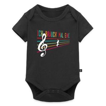 Musik-Lehrer Musiker Spruch Lustig - Baby Premium Kurzarmbody - Schwarz - Vorne