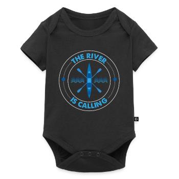 Kayak la rivière Obtient Paddle Canoe Paddling Gift - Body à manches courtes Premium Bébé - noir - Devant