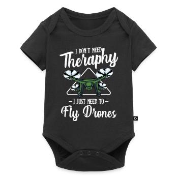 drones - Body à manches courtes Premium Bébé - noir - Devant