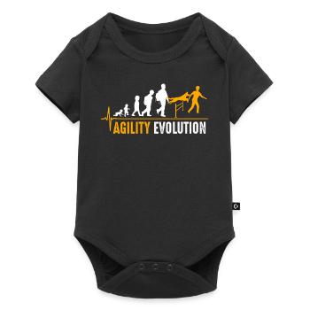 Agility birth - Baby Premium short-sleeve bodysuit - black - Front