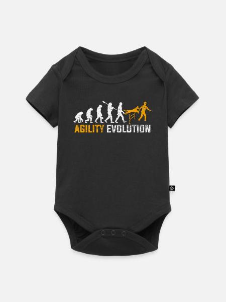 Regalo Agility Dog Sport Evolution - Body de manga corta para bebés Premium  - negro