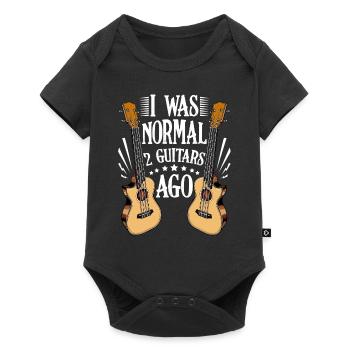 Guitare Funny Sayings Music Guitarist Gift - Body à manches courtes Premium Bébé - noir - Devant