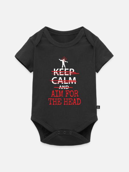 Zombie - Baby Premium Kurzarmbody - Schwarz
