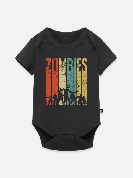Zombie - Baby Premium Kurzarmbody - Schwarz