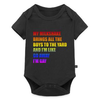 Gay Pride Gift - Baby Premium short-sleeve bodysuit - black - Front