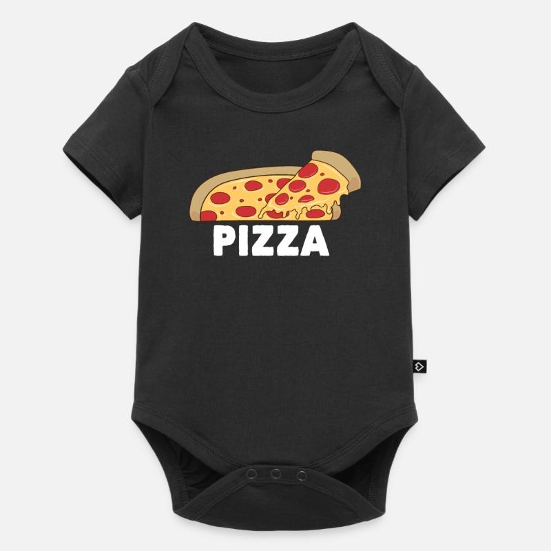 pizza - Body à manches courtes Premium Bébé - noir