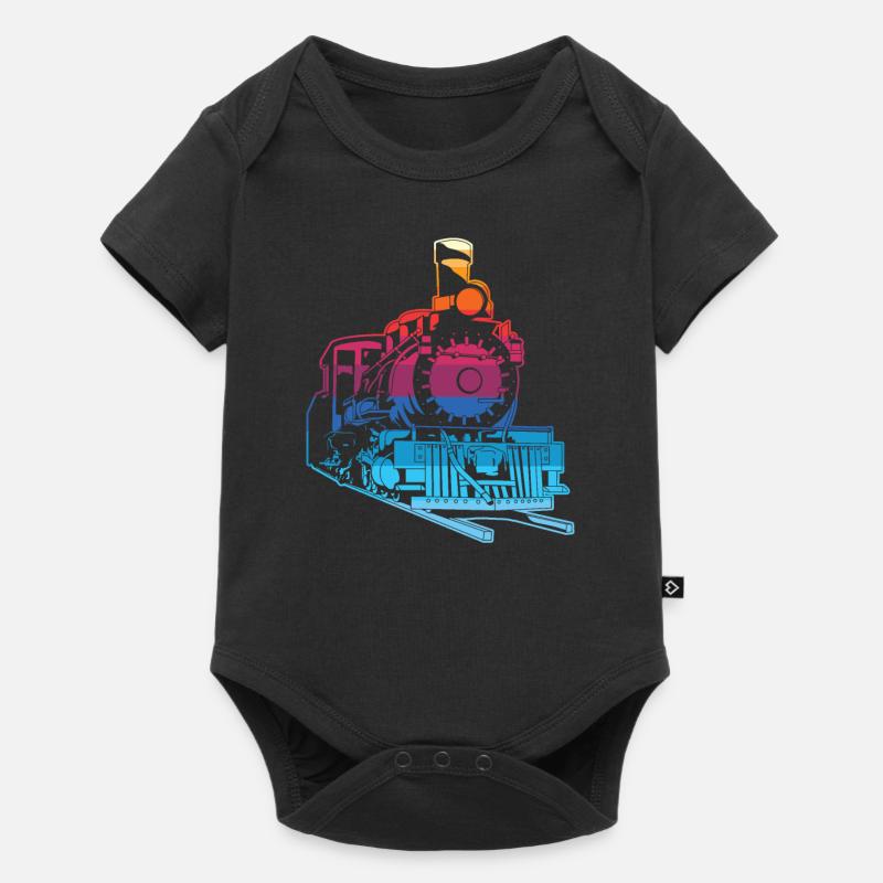 Train trains train modèle - Body à manches courtes Premium Bébé - noir