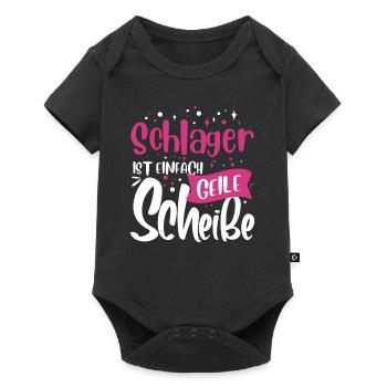 Deutscher Schlager - Baby Premium Kurzarmbody - Schwarz - Vorne