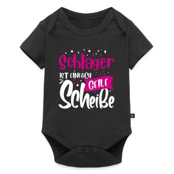 Schlager concert - Baby Premium short-sleeve bodysuit - black - Front