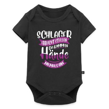 Schlager Konzert - Baby Premium Kurzarmbody - Schwarz - Vorne