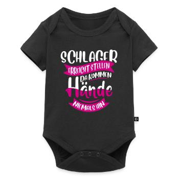 Schlager - Baby Premium Kurzarmbody - Schwarz - Vorne