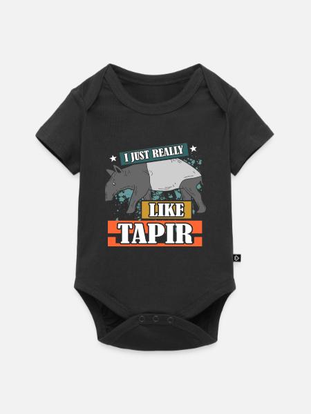 Tapir - Baby Premium Kurzarmbody - Schwarz