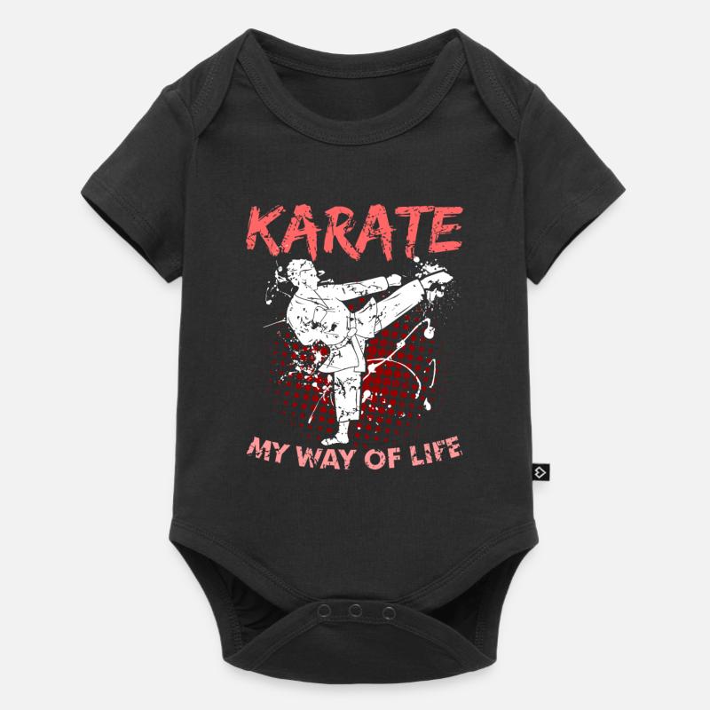 karaté - Body à manches courtes Premium Bébé - noir