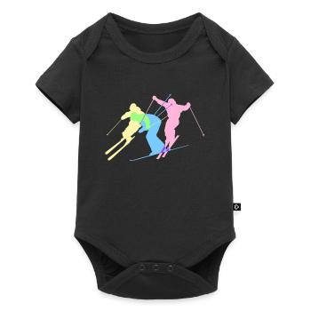 ski - Body à manches courtes Premium Bébé - noir - Devant