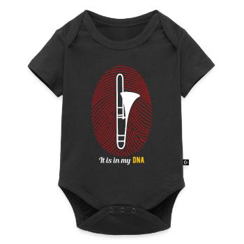 Posaune - Baby Premium Kurzarmbody - Schwarz - Vorne